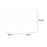 thumbnail of Web Furniture Nanetto Kommode Melaminico ONDA  2 Cassetti 50cm bianco