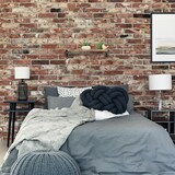 thumbnail of Relaxdays Wandregal industrial, 2er Set, Ablagebretter, BxT: 48 x 15,5 cm, Metall & Holzoptik, Hängeregal, braun/schwarz