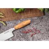 thumbnail of Couteau modèle nakiri Wusaki Fujiko 17cm manche en olivier
