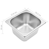 thumbnail of vidaXL Gastronormbakkenhouder met 4 GN 1/6 bakken roestvrij staal