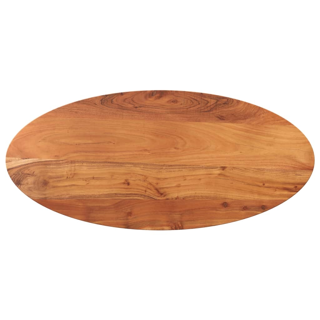 vidaXL Tischplatte 140x60x3,8 cm Oval Massivholz Akazie