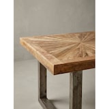 thumbnail of Massivholz Esstisch, rustikales Design, Edelstahlbeine, Mango Massivholz. 180x90x76 cm | Kadima Design