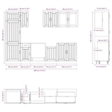 thumbnail of vidaXL 8-tlg. Küchenschrank-Set Lucca Hochglanz-Weiß Holzwerkstoff