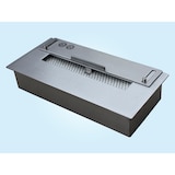 thumbnail of Queimador para lareira a etanol em aço com fibra cerâmica e tampa reguladora de chama 1L