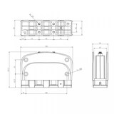 thumbnail of Bisagra de vaiven industriales para puertas de batientes con parada 90º - PL-4651N