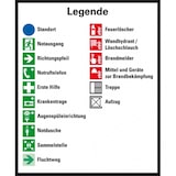 thumbnail of Dreifke® Legende für Flucht- und Rettungspläne, ISO 7010, Folie, selbstklebend, 95x115mm