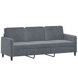 thumbnail of vidaXL 3-Sitzer-Sofa mit Zierkissen Dunkelgrau 180 cm Samt