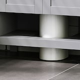 thumbnail of Armario para Debajo de Lavabo Compacto con 2 Puertas y Estante Interior Ajustable Mueble Auxiliar de Almacenamiento para Baño 60x30x60 cm Gris