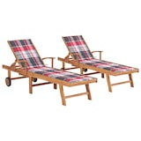 thumbnail of Helloshop26 - Conjunto de 2 tumbonas hamacas camas de jardín muebles de terraza muebles de exterior con cojines estampado de 02_0012030