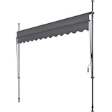 thumbnail of tectake Klemluifel met zwengel, in hoogte verstelbaar - 300 x 180 cm, zwart / grijs - 404965