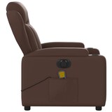 thumbnail of vidaXL Massagesessel Elektrisch Braun Kunstleder