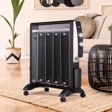 thumbnail of Aquecedor Mica 2000W MEI MH 6015, s/ consumo de oxigénio, 2 niveis de aquecimento, termostato ajustável, preto