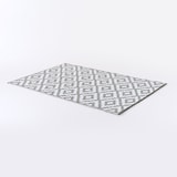 thumbnail of Alfombra de exterior rectangular de  120x180 cm  color blanco y gris , Impermeable, Reversible, Ecológica