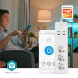 thumbnail of Nedis SmartLife Power Strip - 3 x Schutzkontakt (CEE 7/3) / 4 x USB - 16 A - 3680 W - 1.80 m - -10 - 40 °C - Android / IOS - Weiss