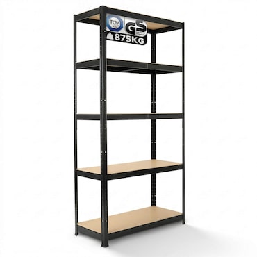 Scaffale Resistente Scaffalature Da Officina Scaffalature Per La Cantina nero