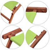 thumbnail of Sonnenliege Liegestuhl pistazie Fußteil Kissen Gartenliege Holz Strandstuhl Gartenmöbel 10-306FKH