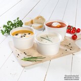 thumbnail of BIOZOYG 25 Stück Einwegbecher 400ml / 16oz weiße Speisebecher Pappbecher Einweg Eisbecher Dessertbecher für Snacks umweltfreundliche Portionsbecher