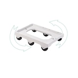 thumbnail of GILAC Socle rouleur 6 roues - axe acier - - L - Gris G170324