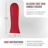 thumbnail of Victoria Funda Silicona Mango Protector para Sartenes de Hierro Fundido Ø 25 - 30 cm Resistente al Calor, VIC-35617, Rojo
