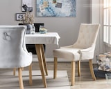 thumbnail of Möbilia Stuhl | 2er Set | Bezug Samt | B 56 x T 63 x H 91 cm | Creme
