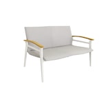 thumbnail of METRO PROFESSIONAL Outdoor Lounge Lopera 4-tlg., Alu/Textilen-Bespannung, 2 Einzelsesseln, 1 2-Sitzer Sofa, 1 Couchtisch, weiß/grau