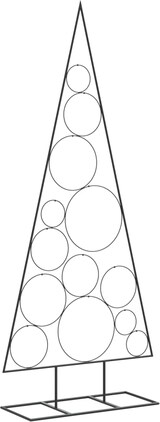 thumbnail of vidaXL Metall-Weihnachtsbaum für Dekorationen Schwarz 150 cm