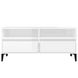 thumbnail of vidaXL TV-Schrank Hochglanz-Weiß 100x34,5x44,5 cm Holzwerkstoff