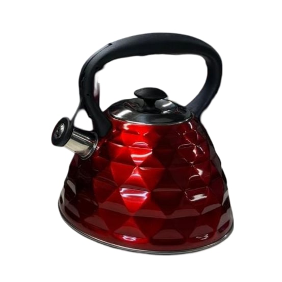 Wasserkessel Pfeifkessel Wasserkocher mit Pfeife aus Edelstahl FLÖTENKESSEL DIAMANT