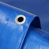 thumbnail of ECD Germany Abdeckplane 4x6 m 24 m² 260 g/m² Blau PE Wasserdicht Reißfest Gewebeplane Schutzplane Gartenplane Auto
