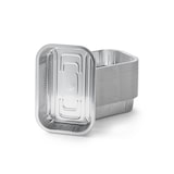 thumbnail of Cuki Professional Vaschetta rettangolare alluminio 272 2 porzioni extra forza silver - (1 cf x 50 pz)