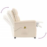 thumbnail of vidaXL Massagesessel Beige Mikrofasergewebe