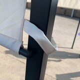 thumbnail of Pérgola 3x3 m Cenador de Jardín con Techo Retráctil Tela de Poliéster y Tubo de Acero para Patio Terraza Exterior