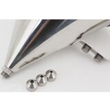 thumbnail of Dispensador de masa Combisteel de 1,6 litros - con botón dispensador, incluye 3 boquillas, acero inoxidable