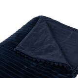 thumbnail of Plaid Sultan marine 130x170 cm - Blau Rechteck Polyester Amadeus 130x2 cm