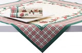 thumbnail of Sovie HOME Tischdecke Amy in Grün-Champagner aus Linclass® Airlaid 80 x 80 cm, 1 Stück - Mitteldecke Weihnachten