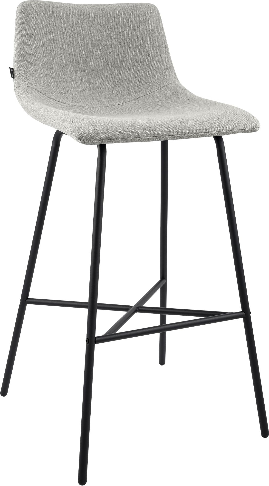 Barhocker Altona grau/Stoff