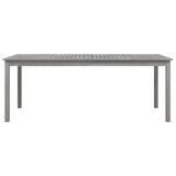 thumbnail of vidaXL Gartentisch Grau 200x100x75 cm Massivholz Akazie