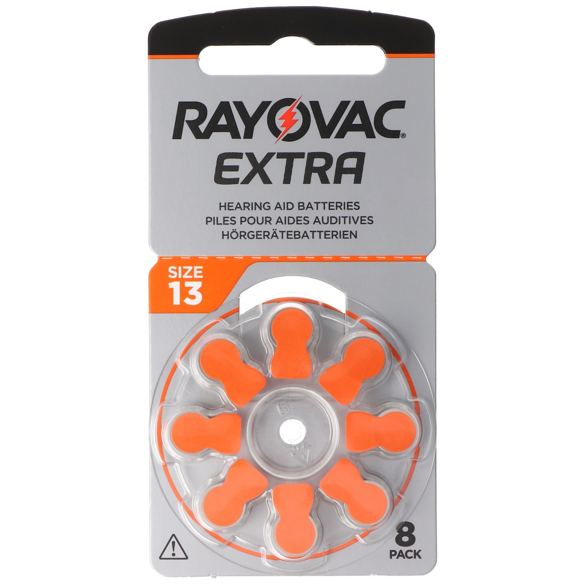 Rayovac HA13 PR48  Hörgeräte Batterien Extra Advanced 8er Sparpack 6 + 2 Gratis 5000252100973, Lieferung besteht aus 8 Stück Batterien