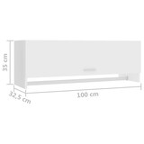 thumbnail of vidaXL Kleiderschrank Weiß 100x32,5x35 cm Holzwerkstoff