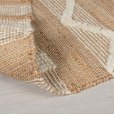 thumbnail of Naturfaser Teppich Jute Wolle Baumwolle handgewebt strukturiert Boho Ethno | 120x170cm