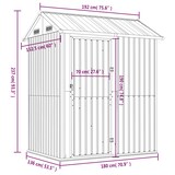 thumbnail of Helloshop26 - Caseta de jardín caseta caseta de almacenamiento caseta de exterior caseta para herramientas robusta color claro 192 02_0022301