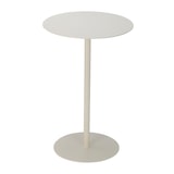 thumbnail of WellHome - Mesa auxiliar redonda de hierro blanco 35x35x53cm