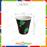 thumbnail of DayBays 50 Stk. Kaffeebecher 4oz/120ml Ø6cm " Coffee To Go Becher " Pappe mit PE-beschichtet