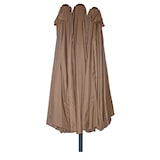 thumbnail of Doppel-Sonnenschirm WINDA Hellbraun Polyester Gartenschirm Balkonschirm UV-Schutz