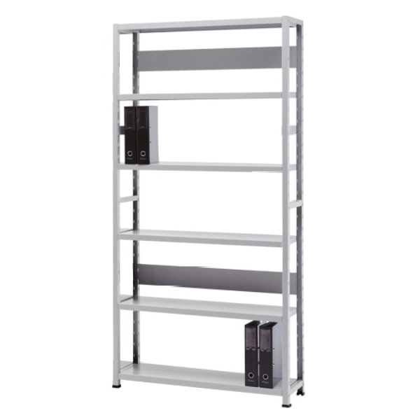 Estante metálica de encaixe 2000x1000x300 com 6 prateleiras de montagem fácil Officeplan