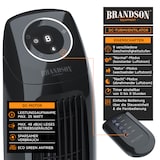 thumbnail of Brandson Turmventilator mit Timer, Silent ECO Green, DC Standventilor mit Fernbedienung, Säulenventilator inkl. Oszillation, Ventilator, sehr leise