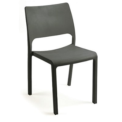 METRO PROFESSIONAL Sedia impilabile Breva, plastica, antracite