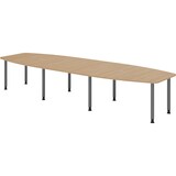 thumbnail of bümö Konferenztisch groß KT40 in Eiche Füße in Graphit