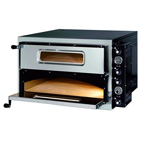 horno pizzas profesional electrico 2 camaras para 8 pizzas 35cm
