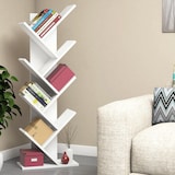 thumbnail of WellHome Sena Bücherregal mit V-förmigen Fächern, 100% Spanplatte furniert mit Melamin